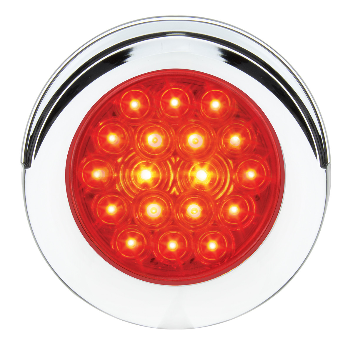 Fleet Series 4" Flange Mount LED Light w/ Twist-On Bezel & 3 Wires