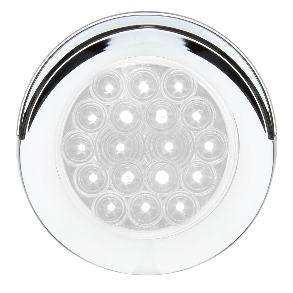 Fleet Series 4" Flange Mount LED Light w/ Twist-On Bezel & 3 Wires