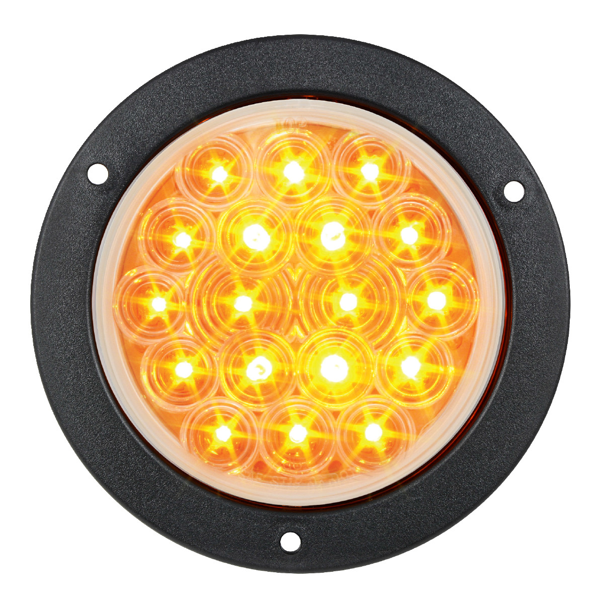 Fleet Series 4" LED Light w/ Black Flange Mount & 3 Wires