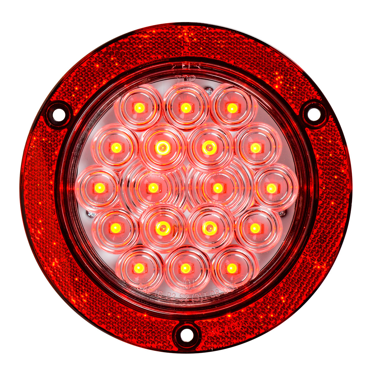 Fleet Series 4" Flange Mount LED with Reflector Ring - Thumbnail 2