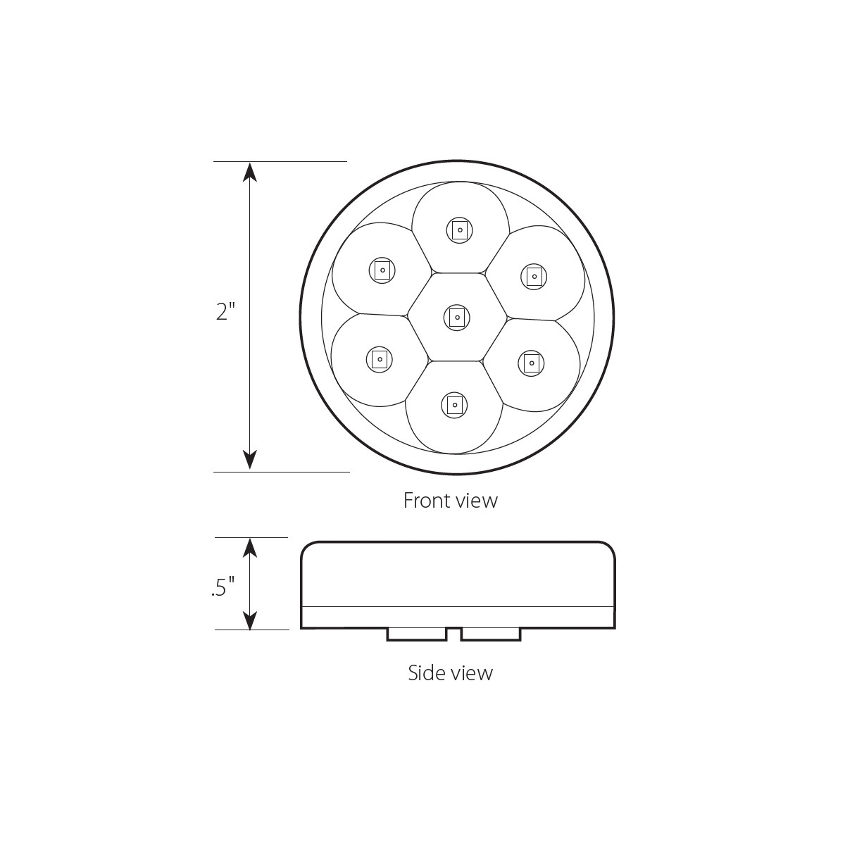 Pearl Series 2" LED Light