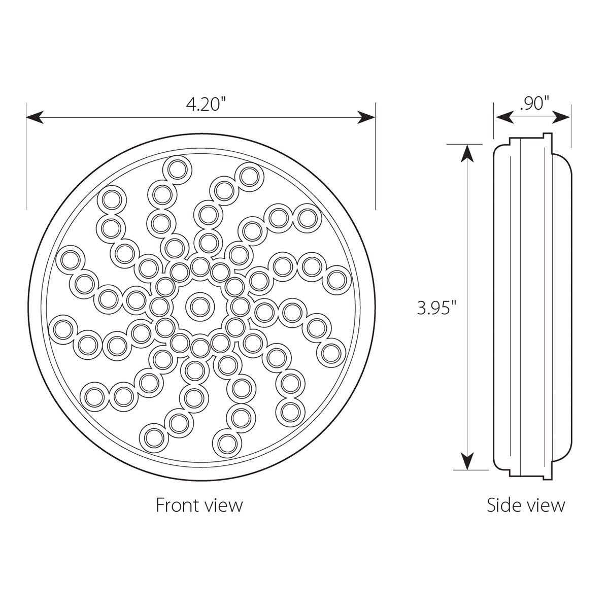 High Count Series 4" Twister LED Light