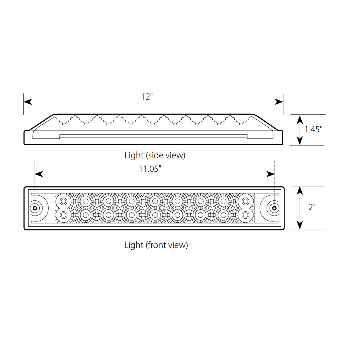 Spyder Series 12" LED Double Row Light Bar - Thumbnail 2