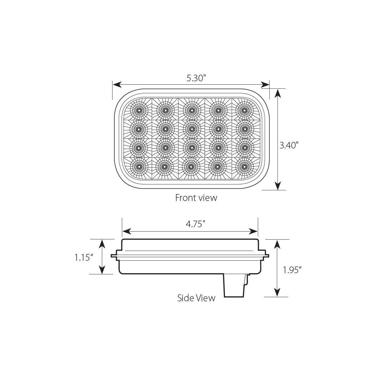 Spyder Series Rectangular LED Light