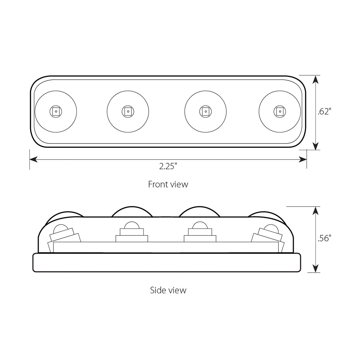 Small Thin Line Surface Mount LED Light