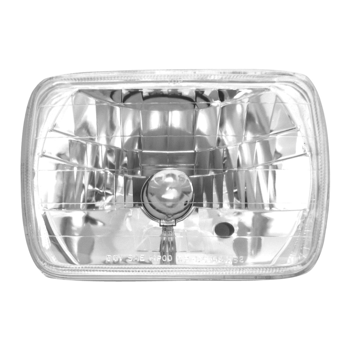 Rectangular Halogen Headlamp with H4 Bulb - Thumbnail 2