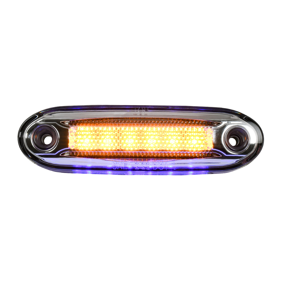5-1/8" Rectangular LED Side Marker Light w/ Under Glow Effect - Thumbnail 2