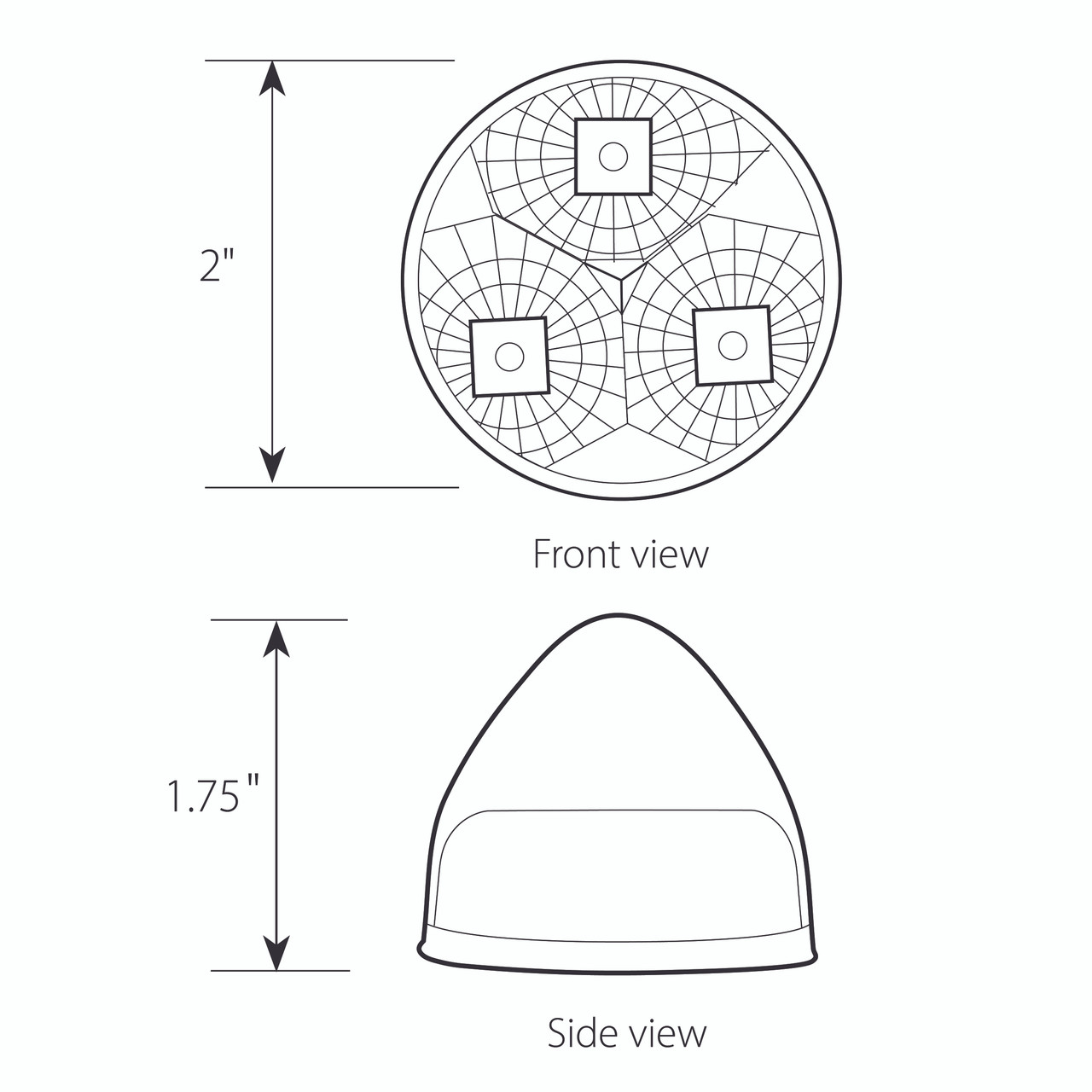 Spyder Series 2" Beehive LED Light
