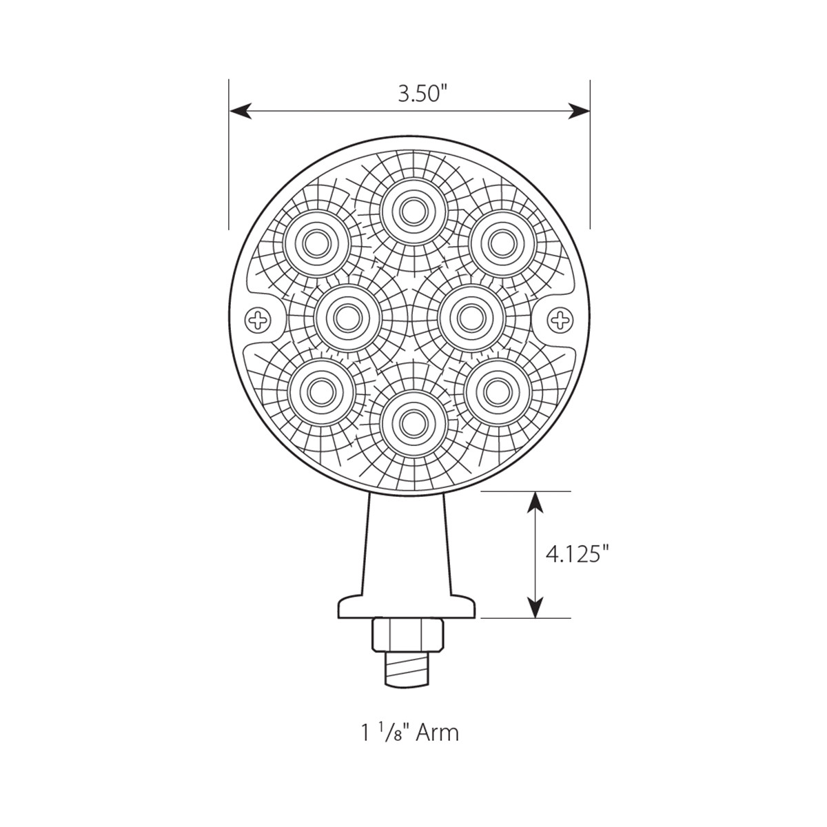 Spyder Series Single Face Honda LED Light - Thumbnail 2