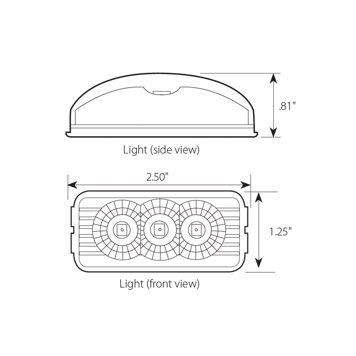Spyder Series Small Rectangular LED Light