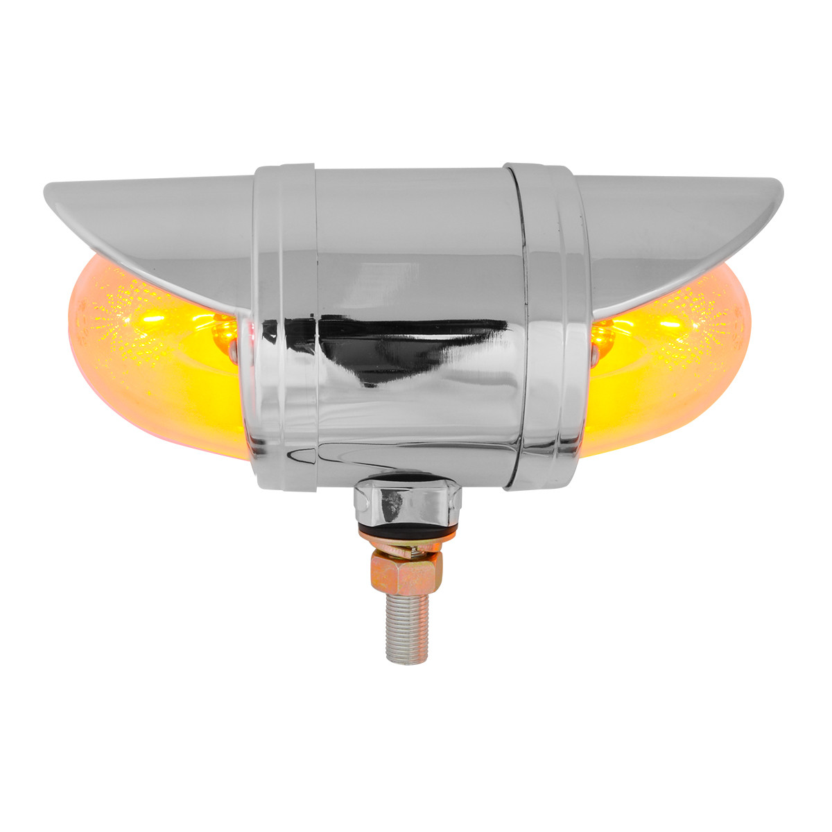 Spyder Series Double Face Chrome Die Cast Light with Cr. Plastic Bezel & Visor