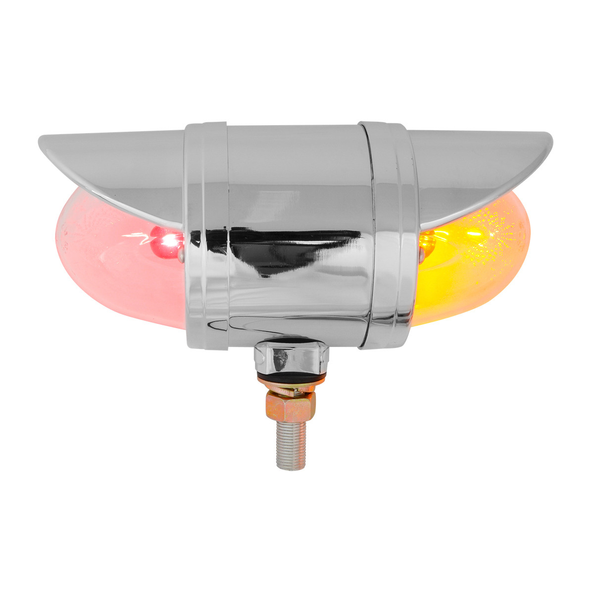 Spyder Series Double Face Chrome Die Cast Light with Cr. Plastic Bezel & Visor - Thumbnail 2