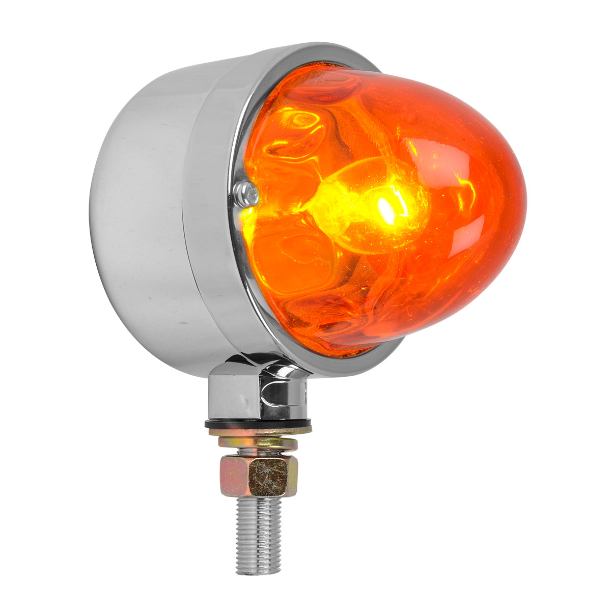 Single Face Chrome Auxiliary Watermelon Glass Lens Light