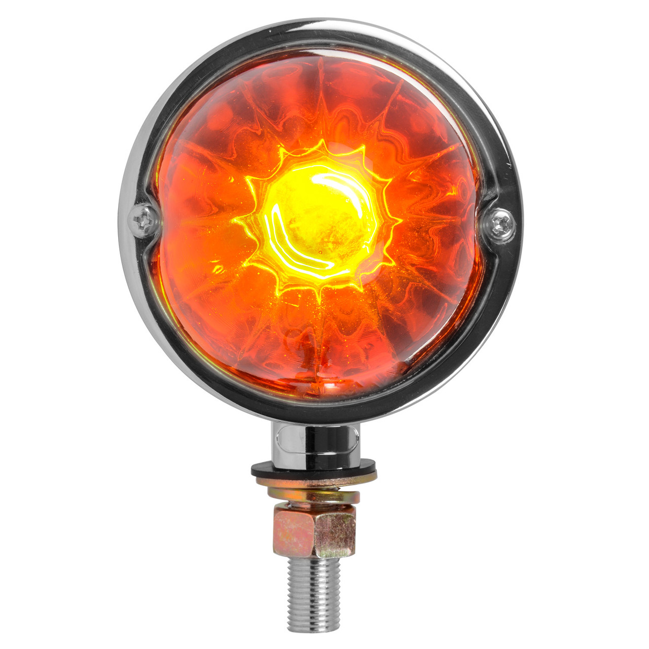 Single Face Chrome Auxiliary Watermelon Glass Lens Light - Thumbnail 3