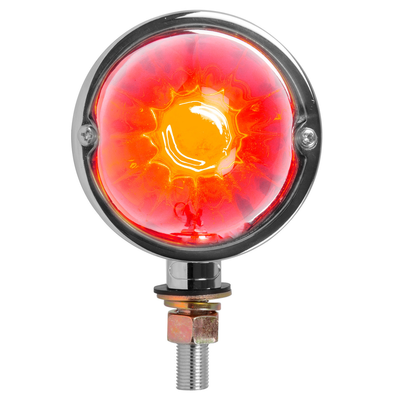 Single Face Chrome Auxiliary Watermelon Glass Lens Light