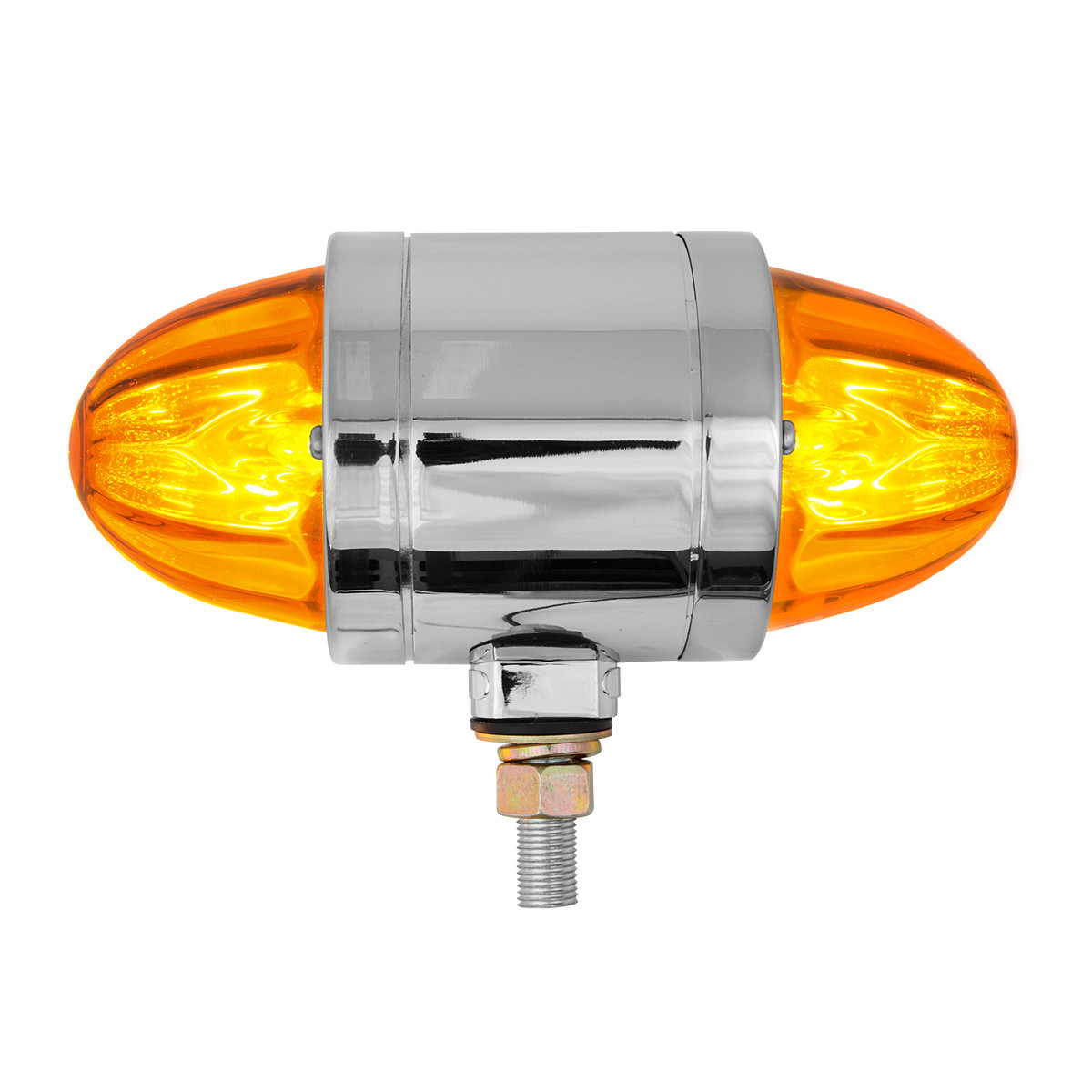 Double Face Chrome Auxiliary Watermelon Glass Lens Light