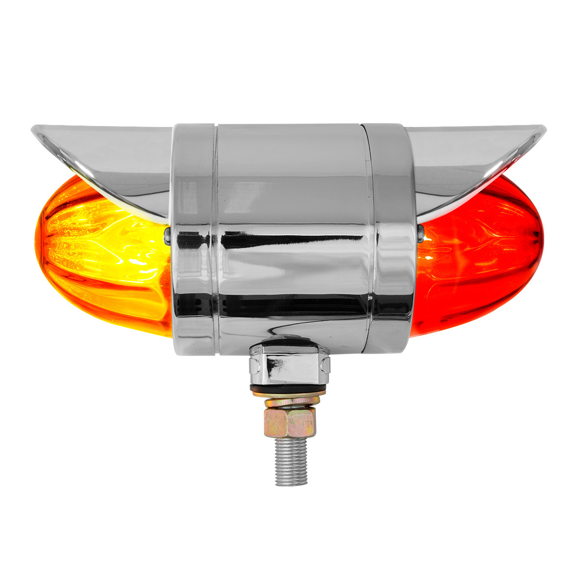 Double Face Chrome Auxiliary Watermelon Glass Lens Light