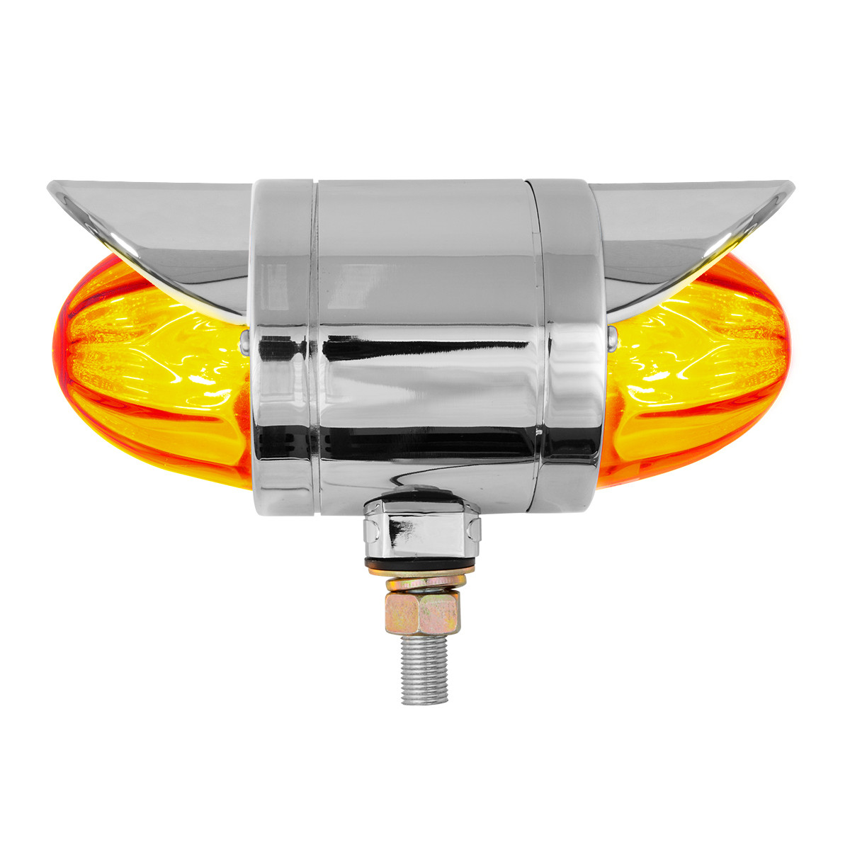 Double Face Chrome Auxiliary Watermelon Glass Lens Light