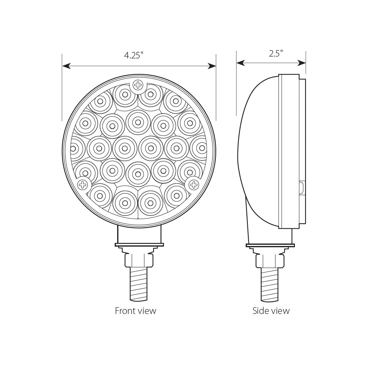 Pearl Series 4" Single Face LED Light