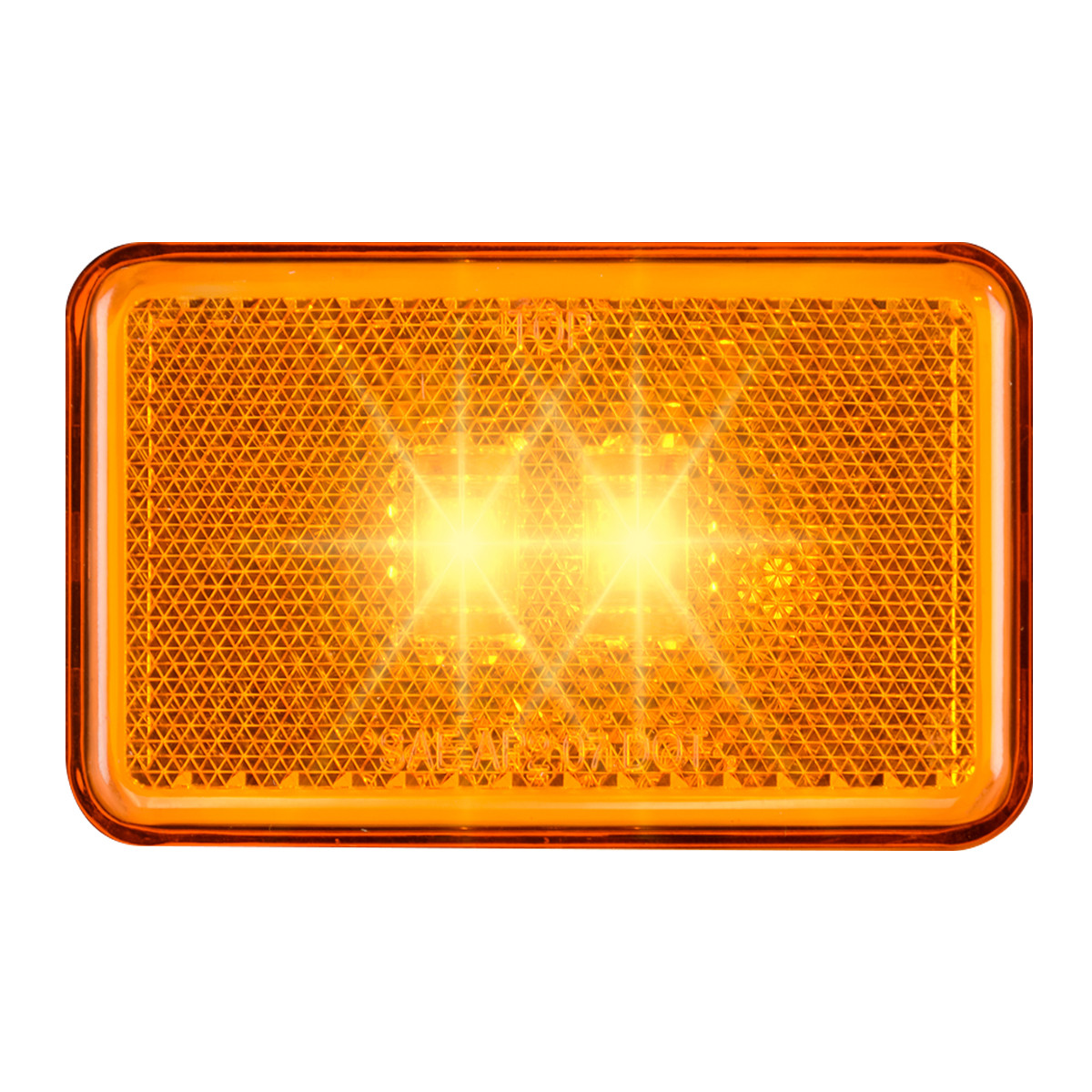 Small Rectangular LED with Reflector Lens