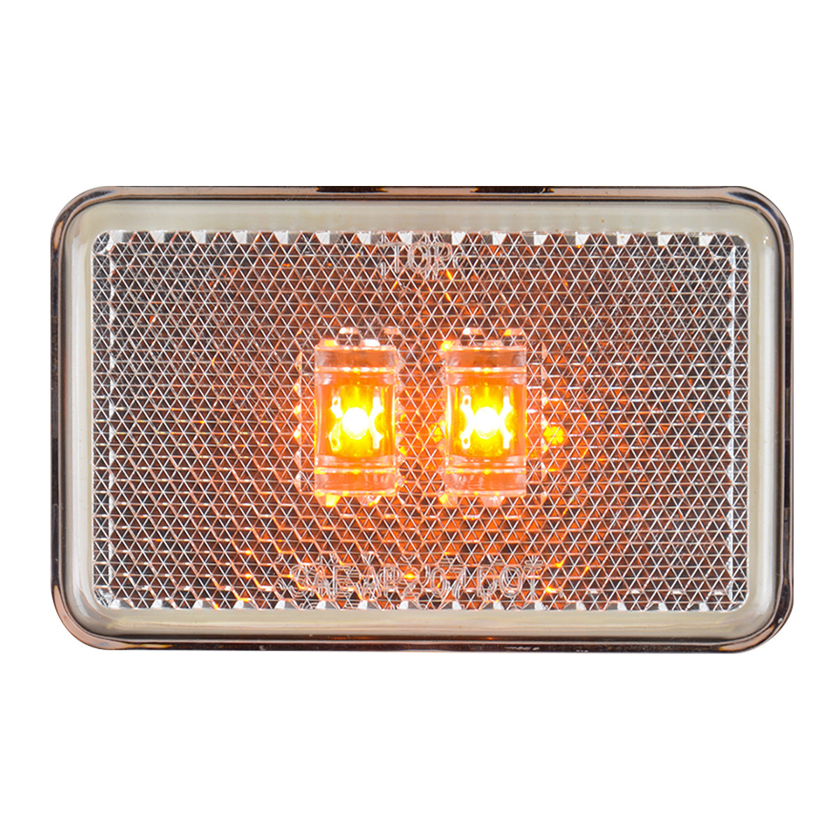 Small Rectangular LED with Reflector Lens