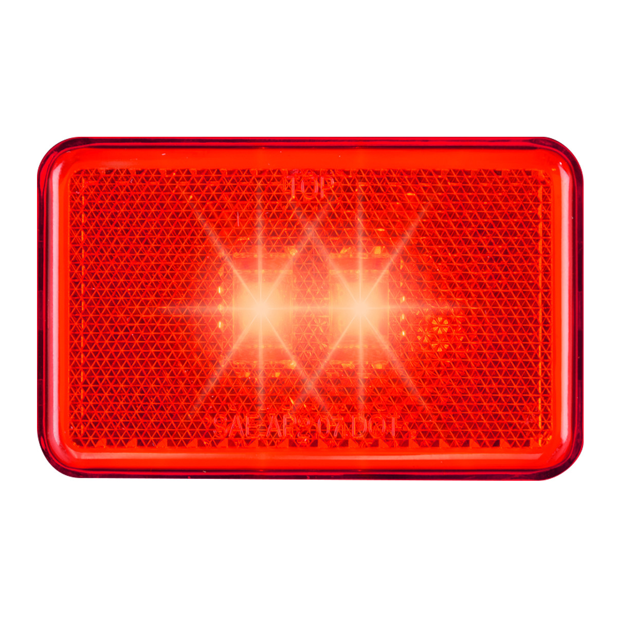 Small Rectangular LED with Reflector Lens