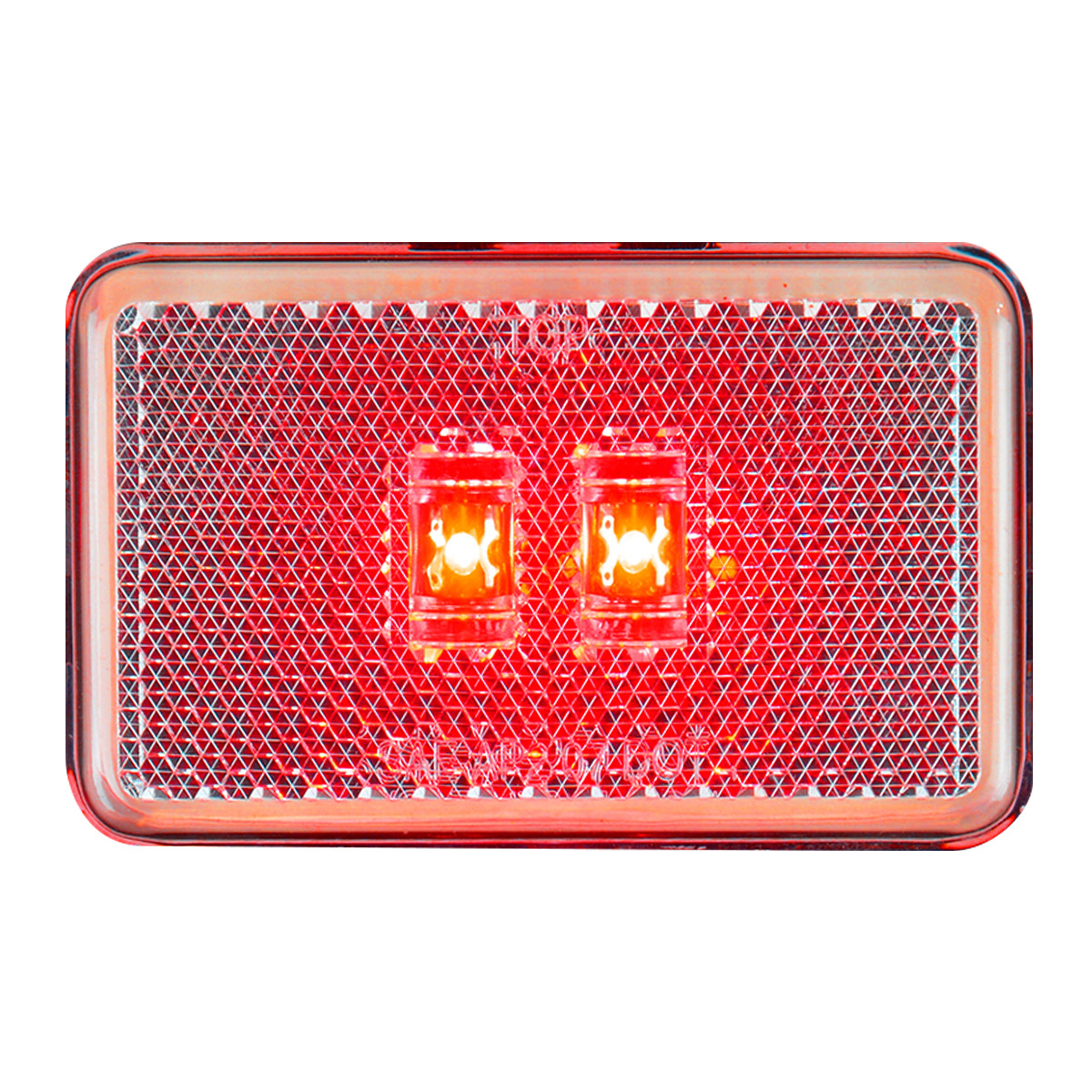 Small Rectangular LED with Reflector Lens