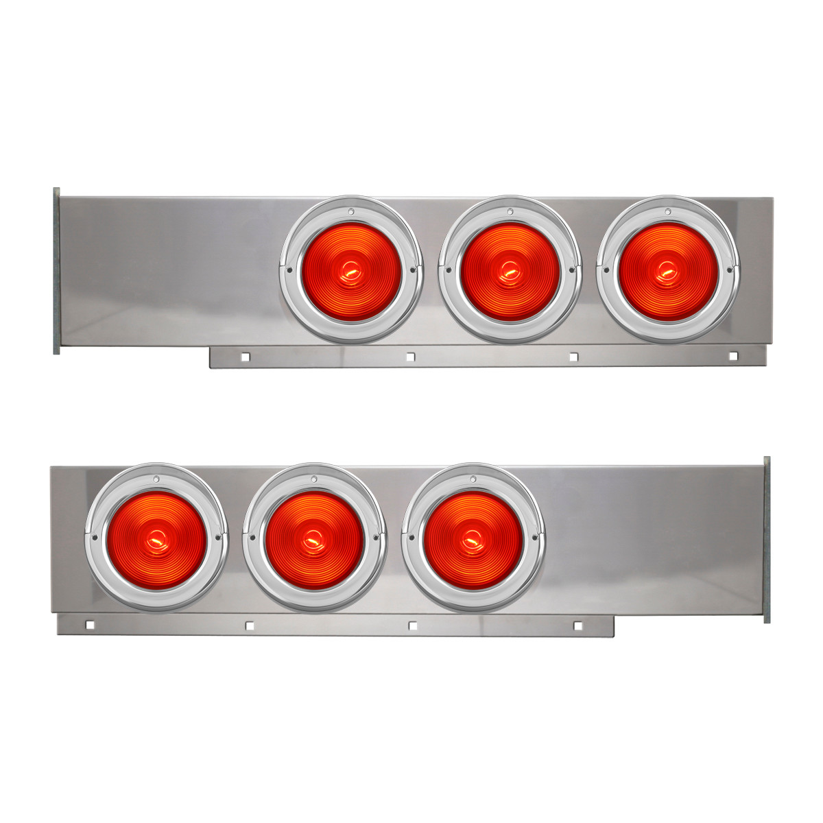 2-Pc Stainless Steel Light Bar