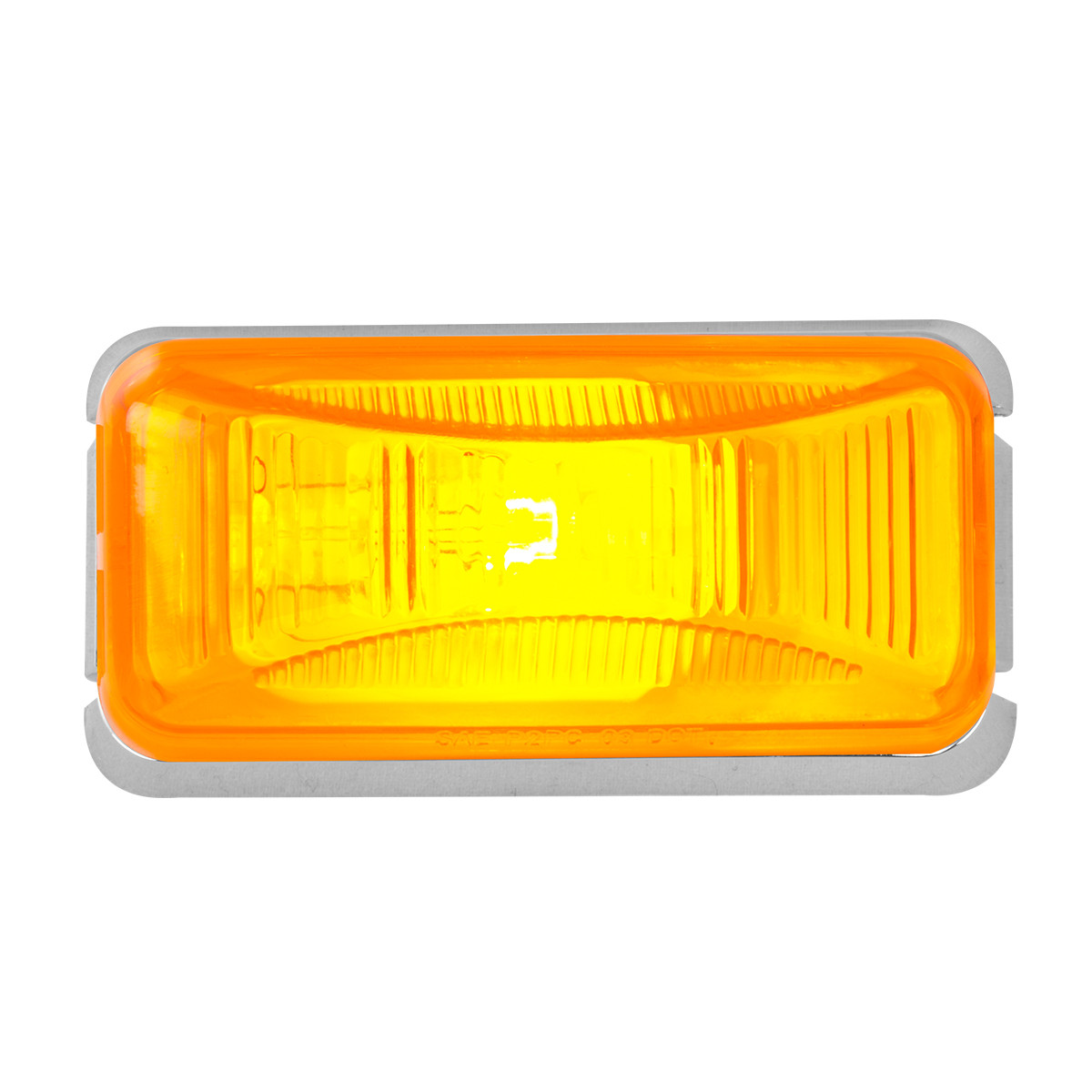 Small Rectangular Single Bulb Sealed Light w/ Chrome Base - Thumbnail 2