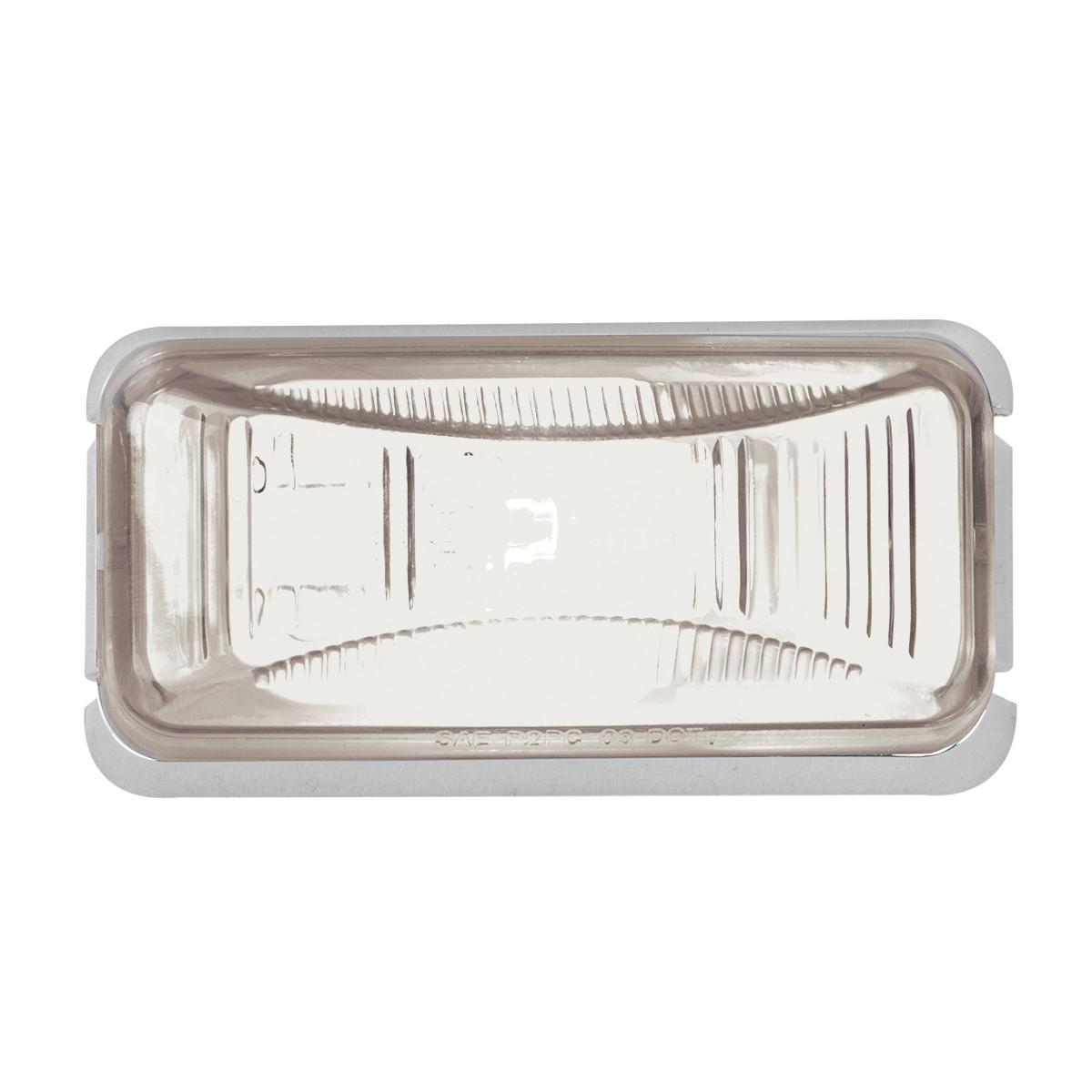 Small Rectangular Single Bulb Sealed Light w/ Chrome Base - Thumbnail 2