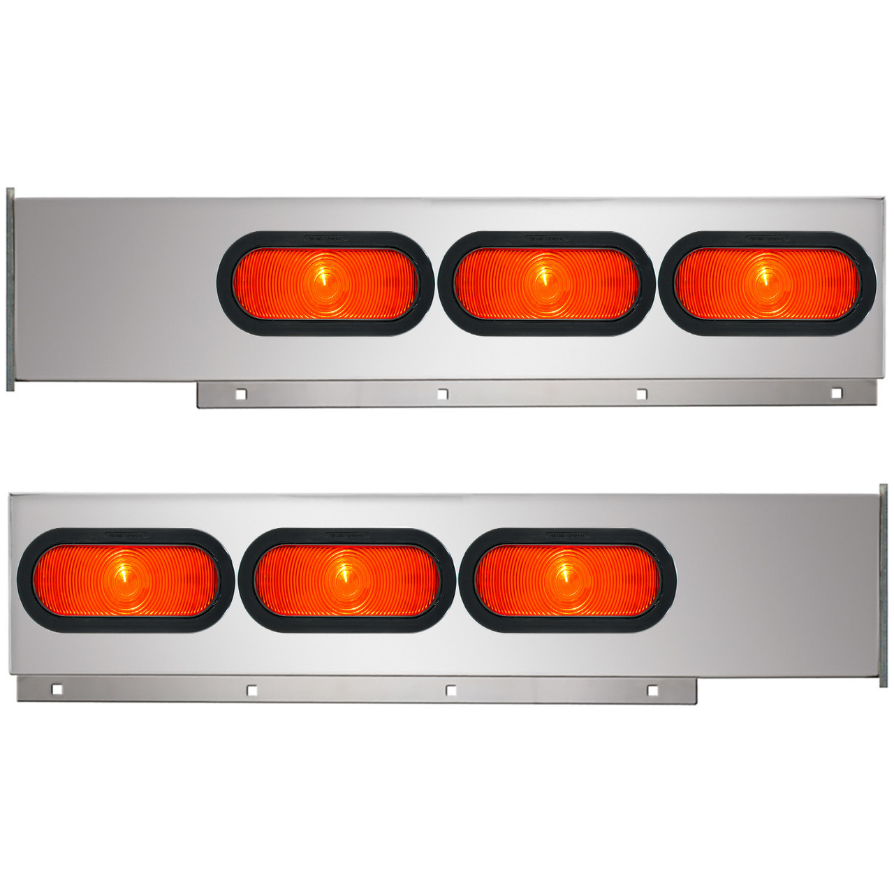 2-Pc Stainless Steel Light Bar