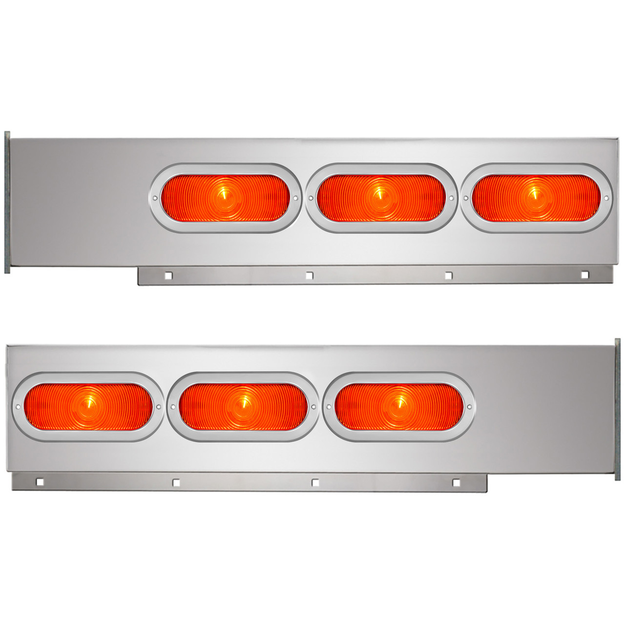 2-Pc Stainless Steel Light Bar