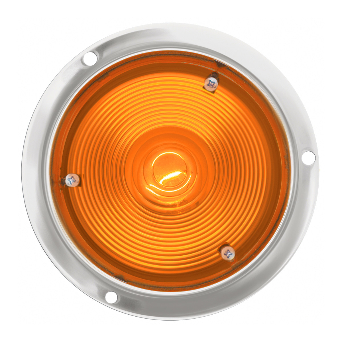 4" Flange Mount Light with Chrome Die Cast Housing - Thumbnail 2