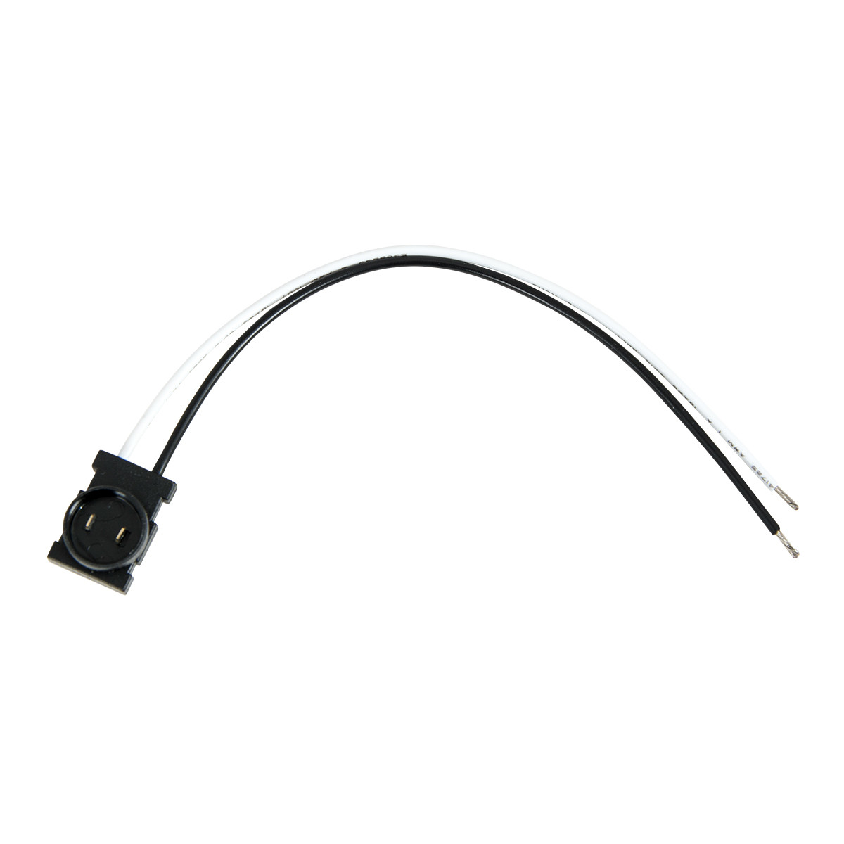 Round Male 2-Pin to 2-Wire Light Plug Adapter