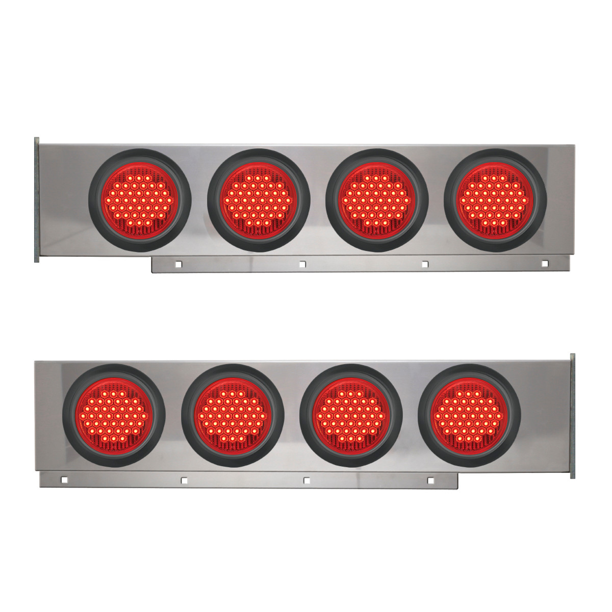 2-Pc Chrome Plated Steel Light Bar