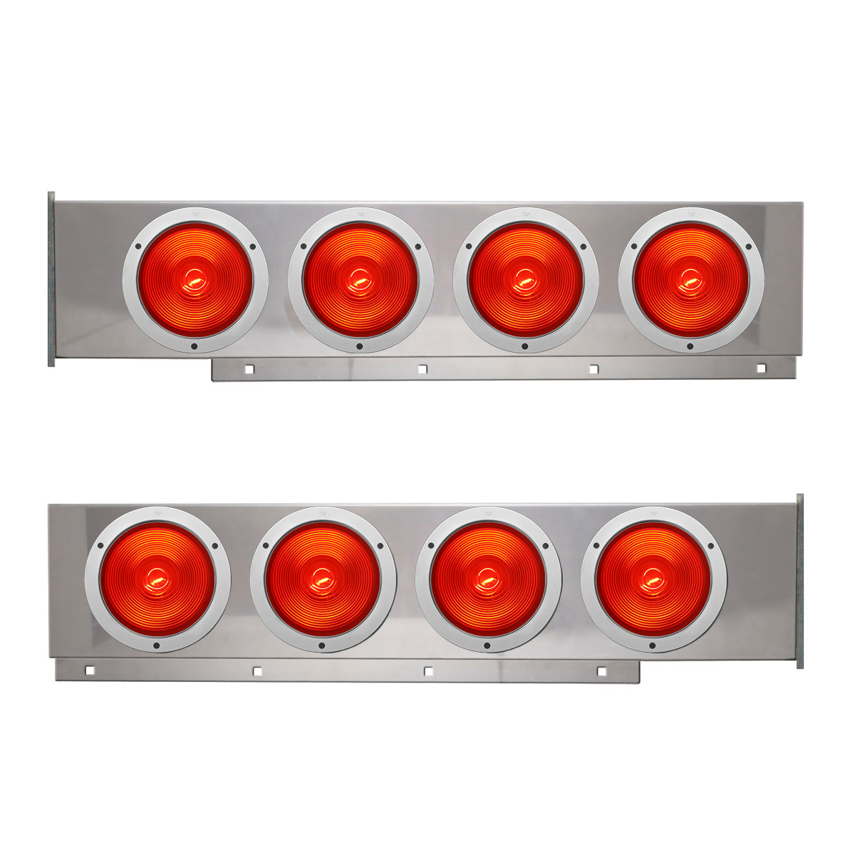 2-Pc Chrome Plated Steel Light Bar