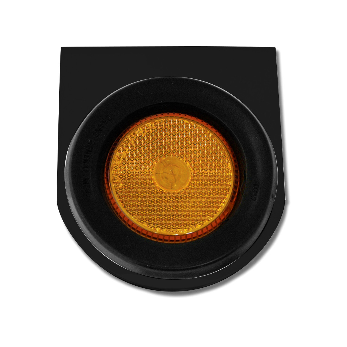 Black Steel L Bracket with Single 2-1/2" Round Light