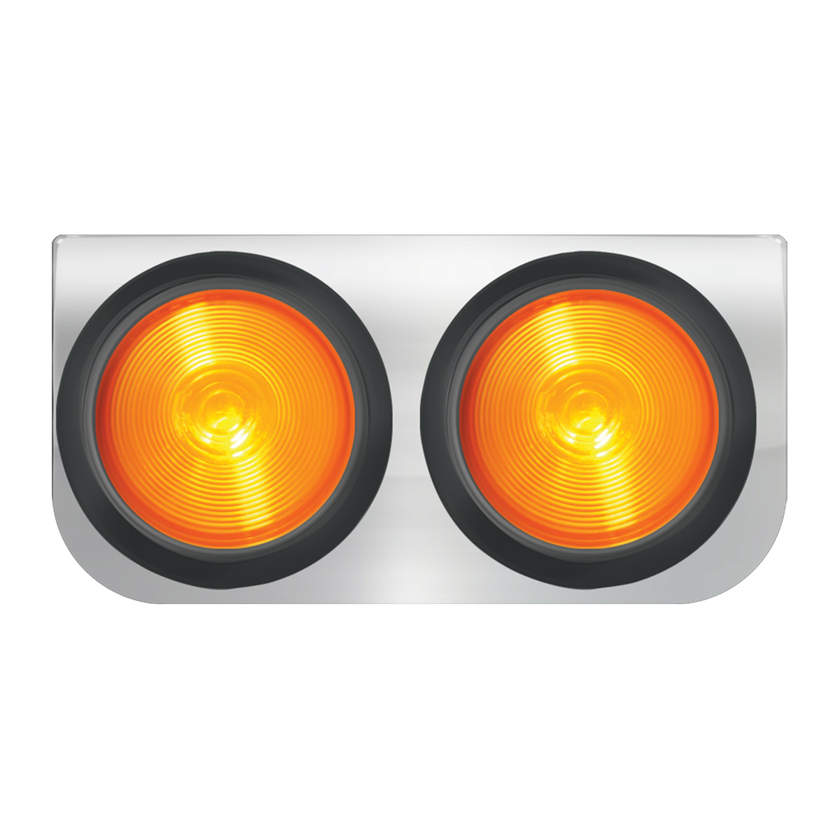 Stainless Steel L Bracket with Dual 4" Round Lights