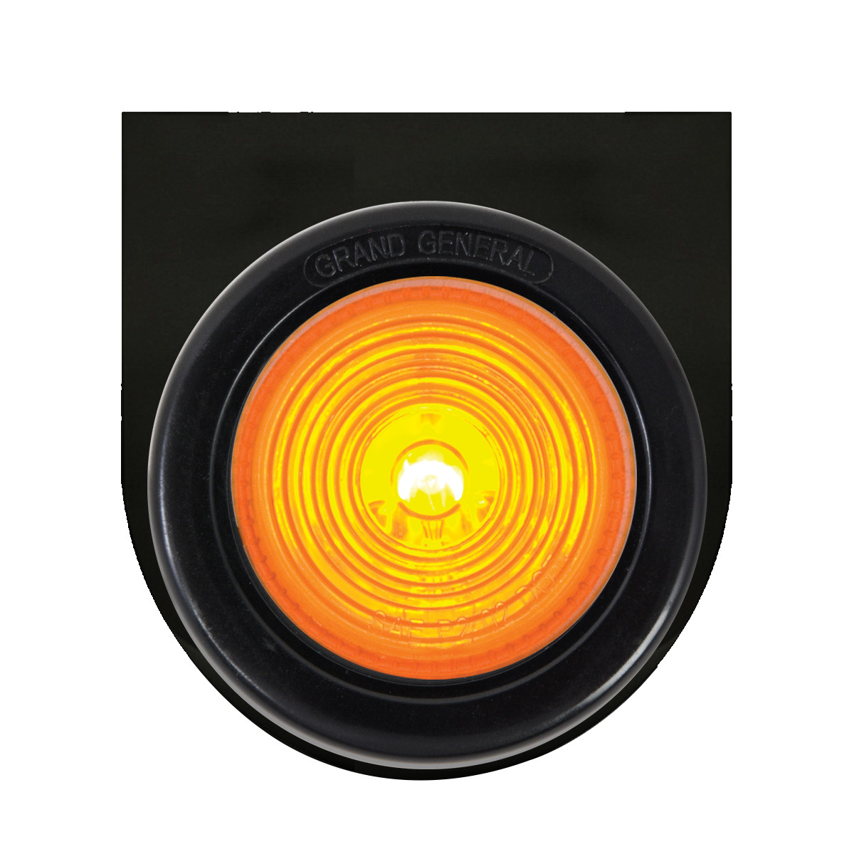 Black Steel L Bracket with Single 4" Round Light