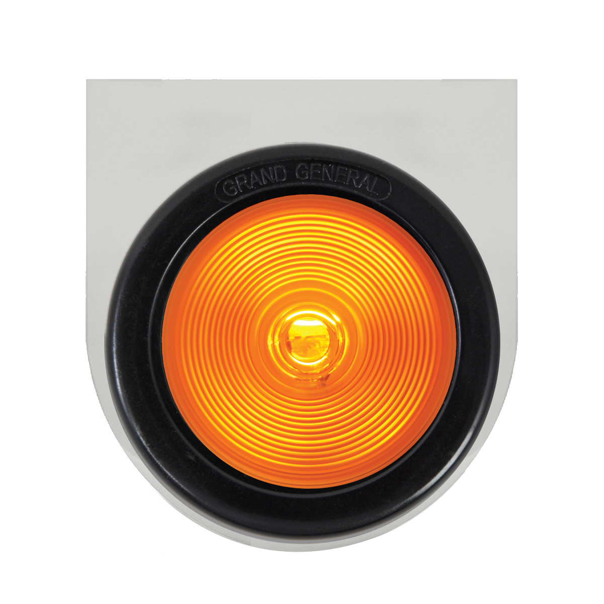 Chrome Steel L Bracket with Single 4" Round Light