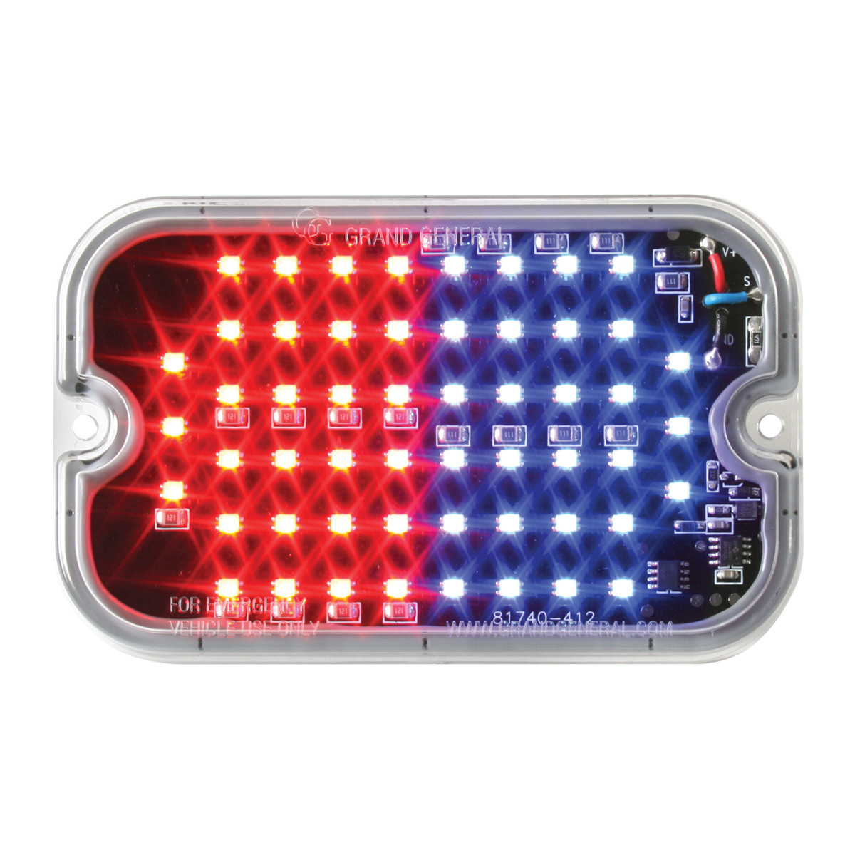 Ultra Thin Large Rectangular LED Strobe Light - Thumbnail 2