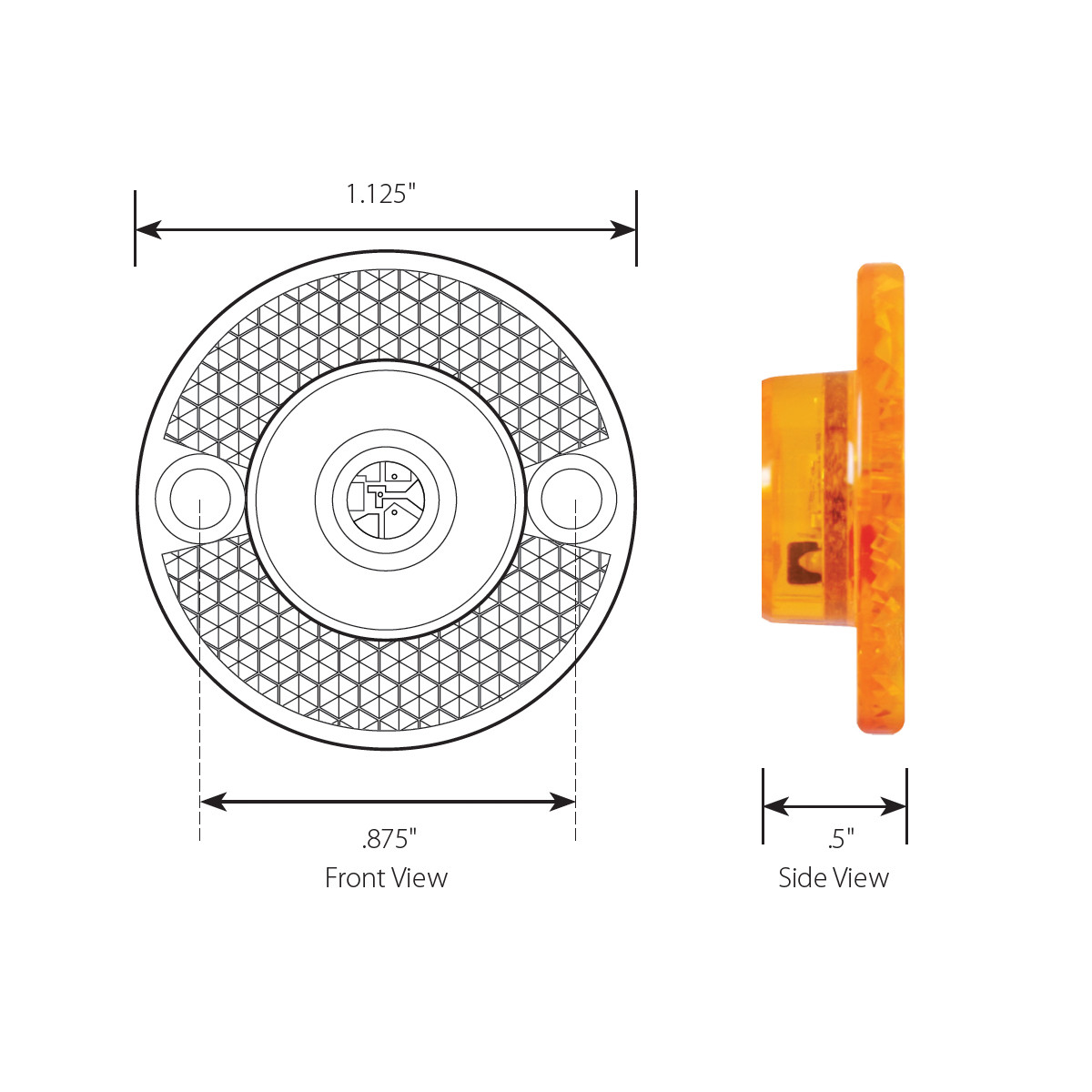 1-1/8" Mini Surface Mount LED Light