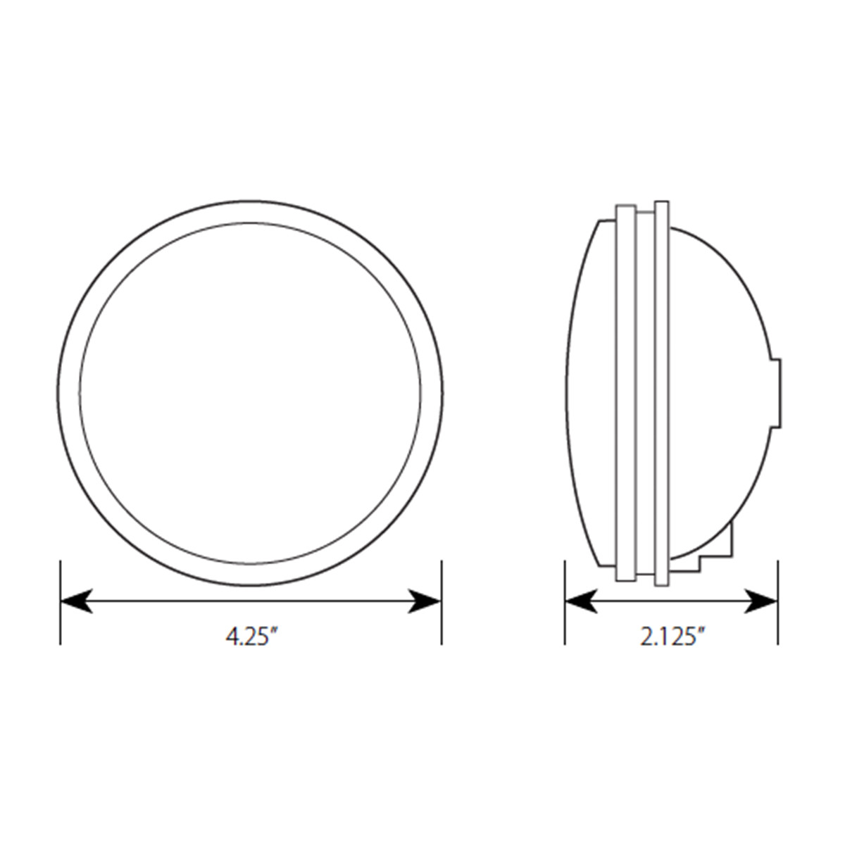 4" Light with Reflector Lens