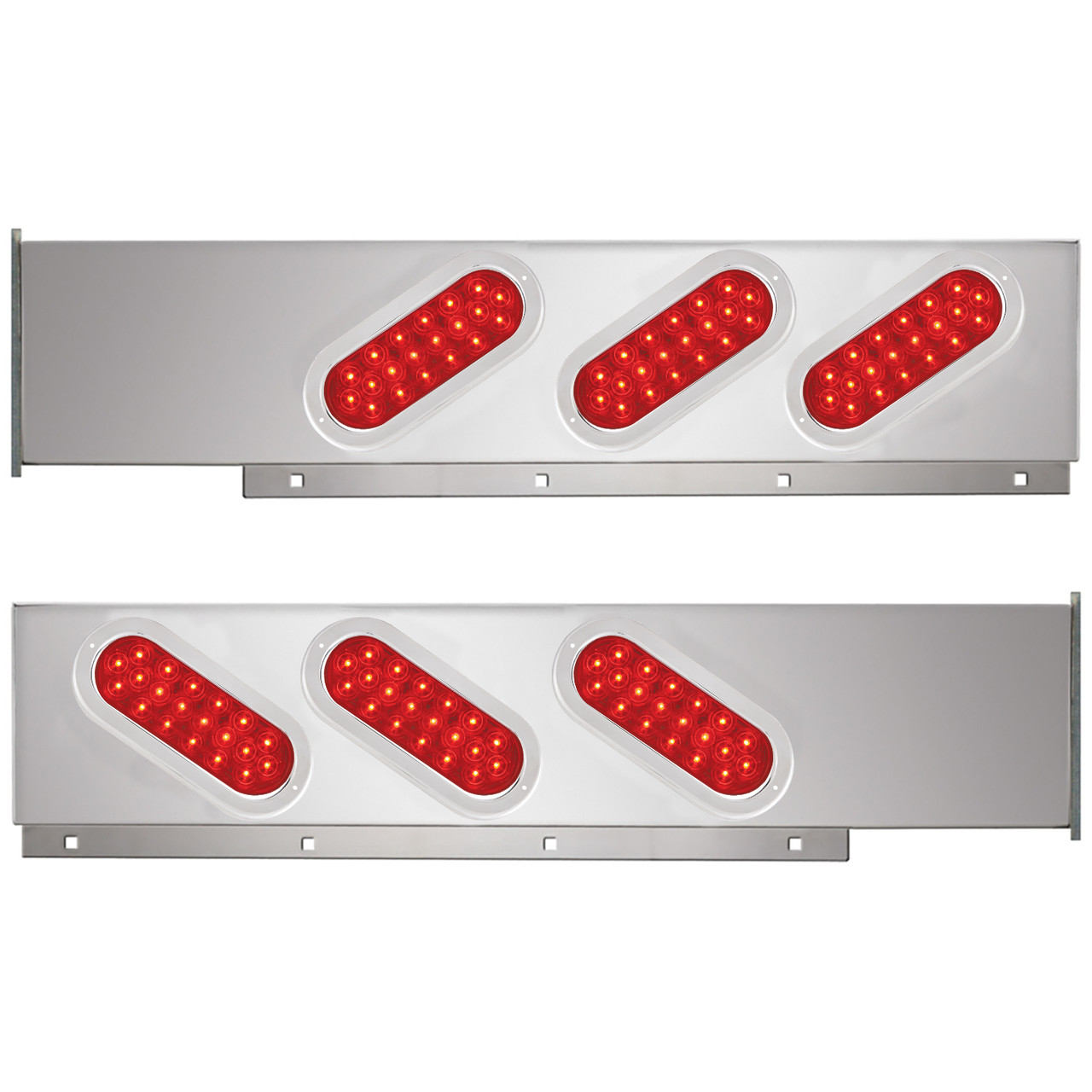 2-Pc Stainless Steel Light Bar