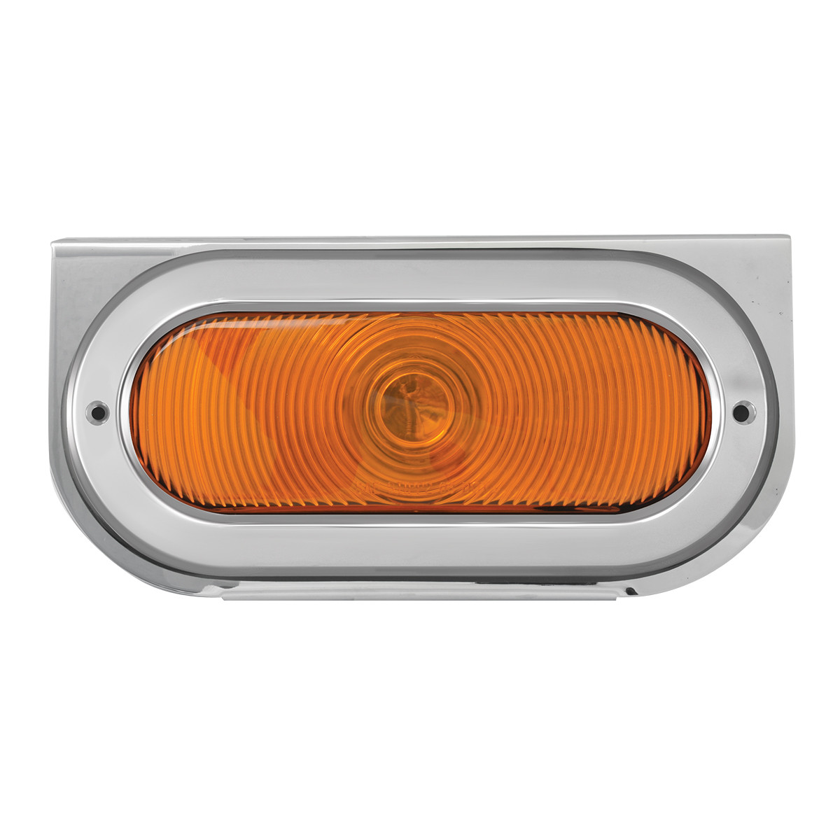 Stainless Steel L Bracket with Single Large Oval Light