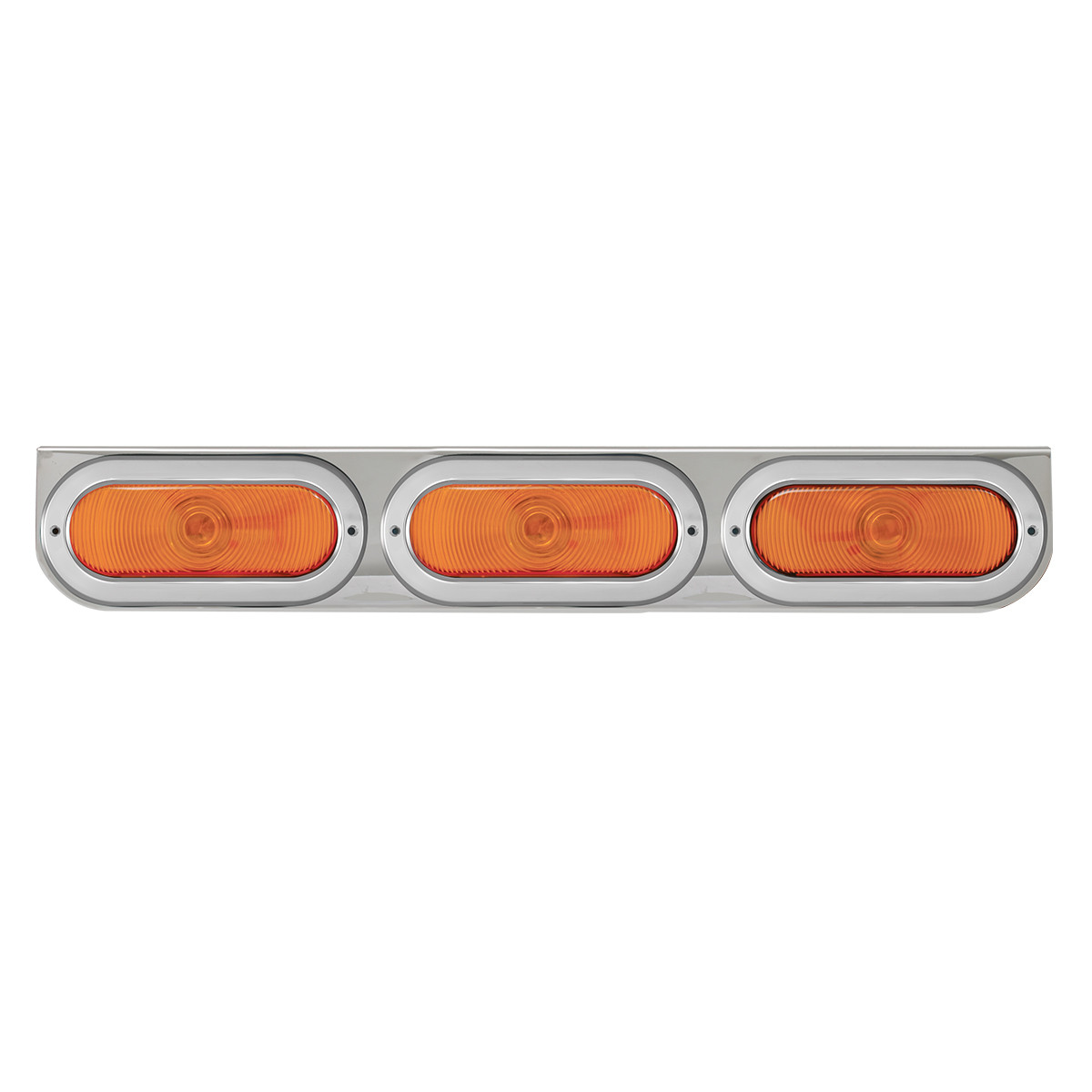 Stainless Steel L Bracket with Triple Large Oval Lights