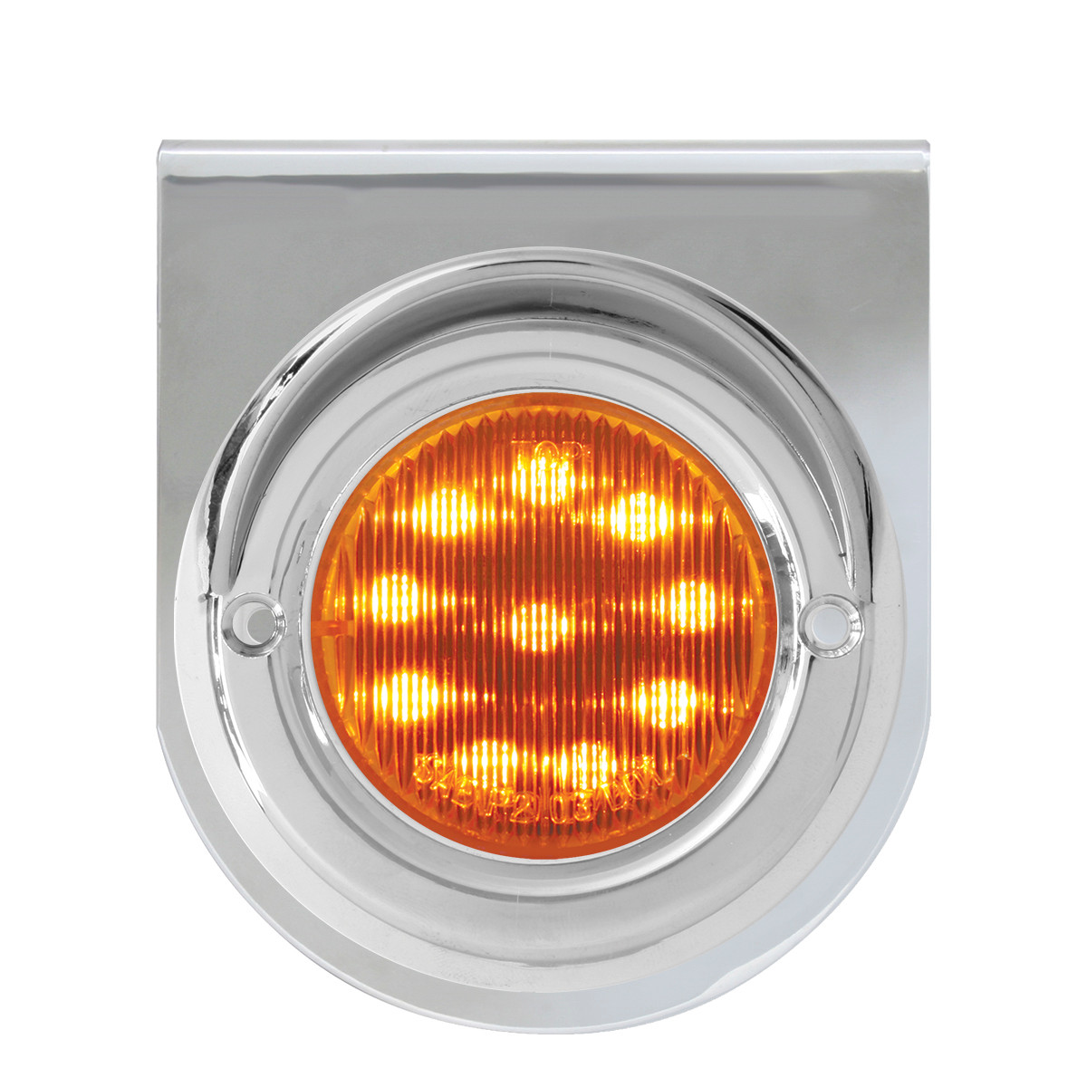 Stainless Steel L Bracket w/ Single 2" Round Light