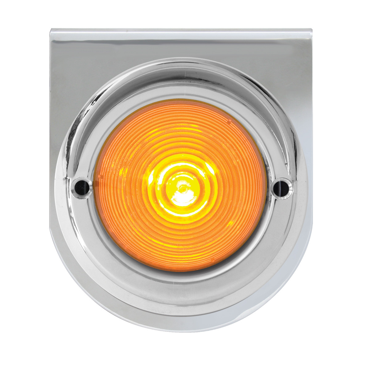 Stainless Steel L Bracket with Single 2-1/2" Round Light