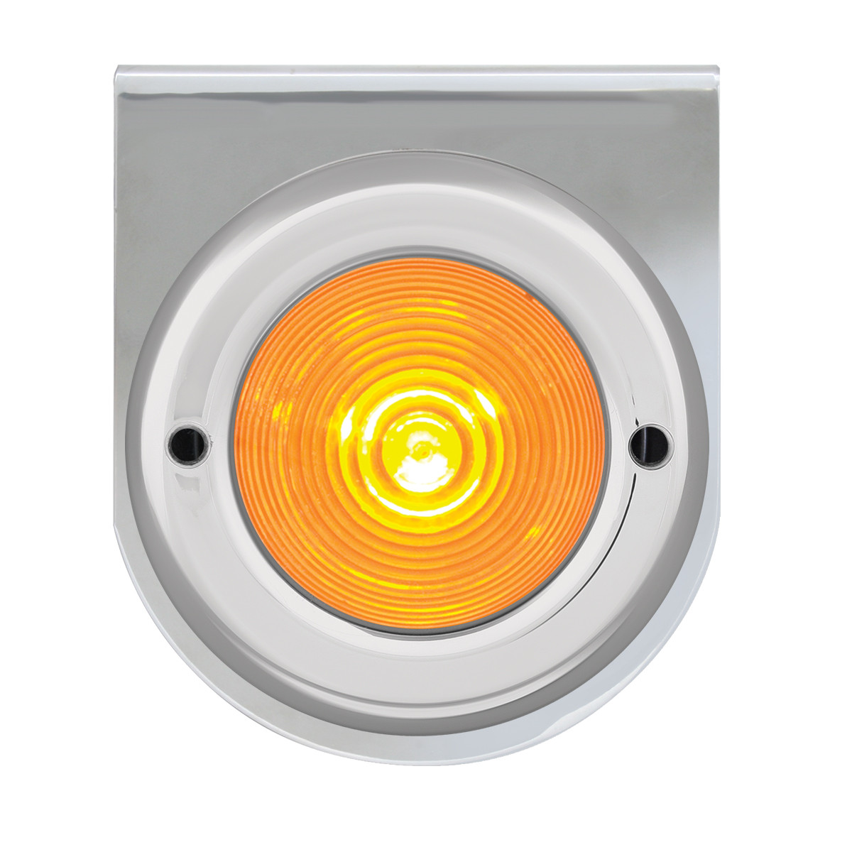 Stainless Steel L Bracket with Single 2-1/2" Round Light