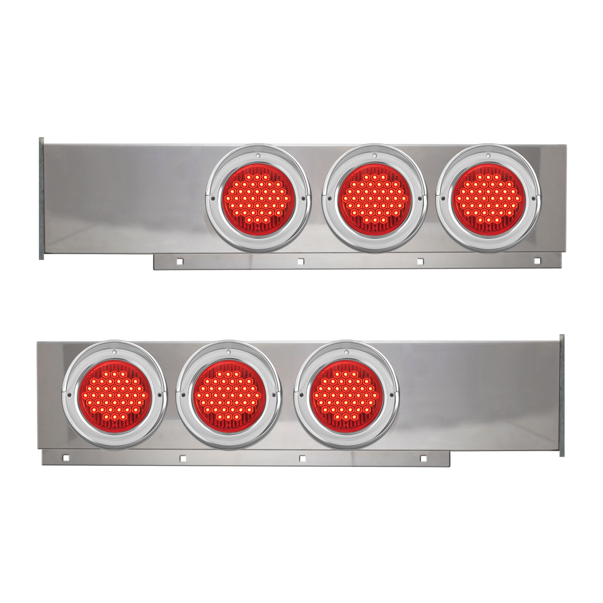 2-Pc Stainless Steel Light Bar